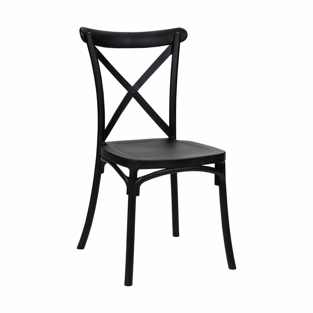 Black Crossback Chair