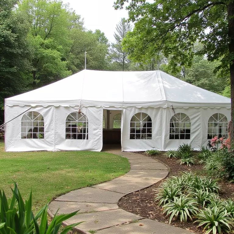 7x12M Peg & Pole Tent - Waterproof